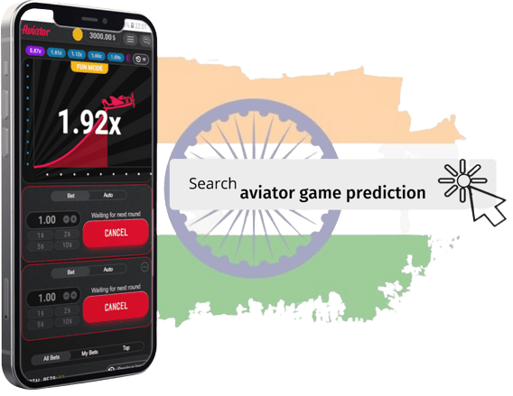 a cell phone with a aviator game on the screen