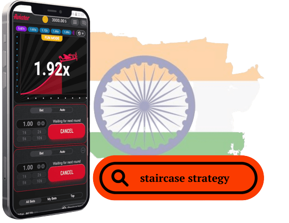 A cell phone with a Staircase Strategy